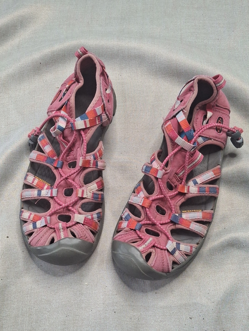 Keen Women’s Pink Multi-Striped Outdoor Sandals